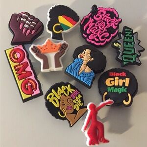 Colorful Afrocentric Shoe Charms Set